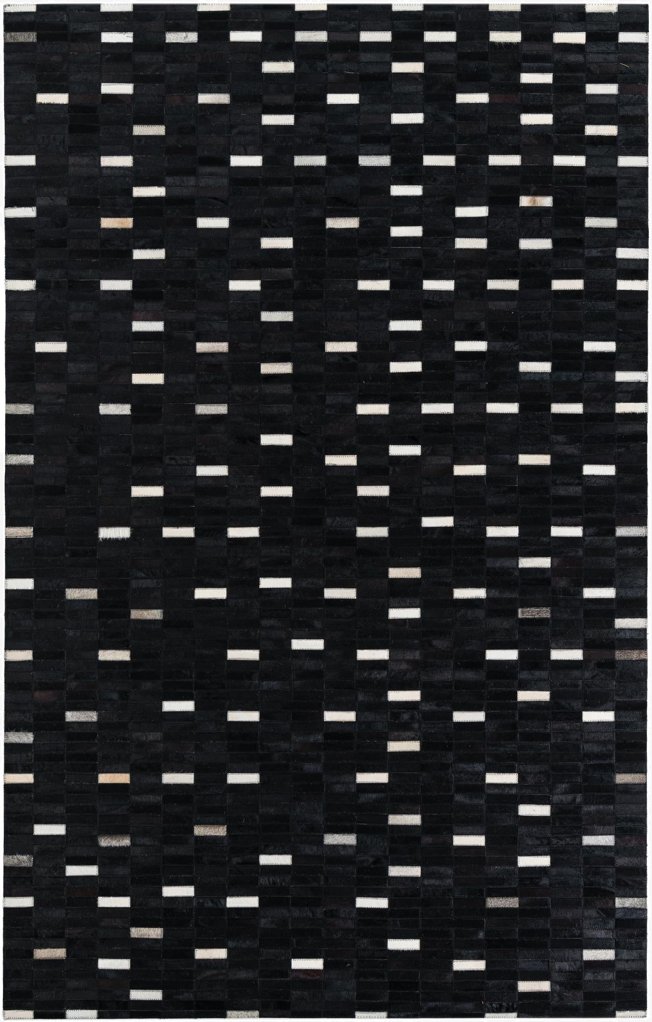 5' x 8' Cowhide Leather Rug