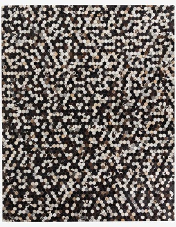 8' x 10' Cowhide Leather Rug