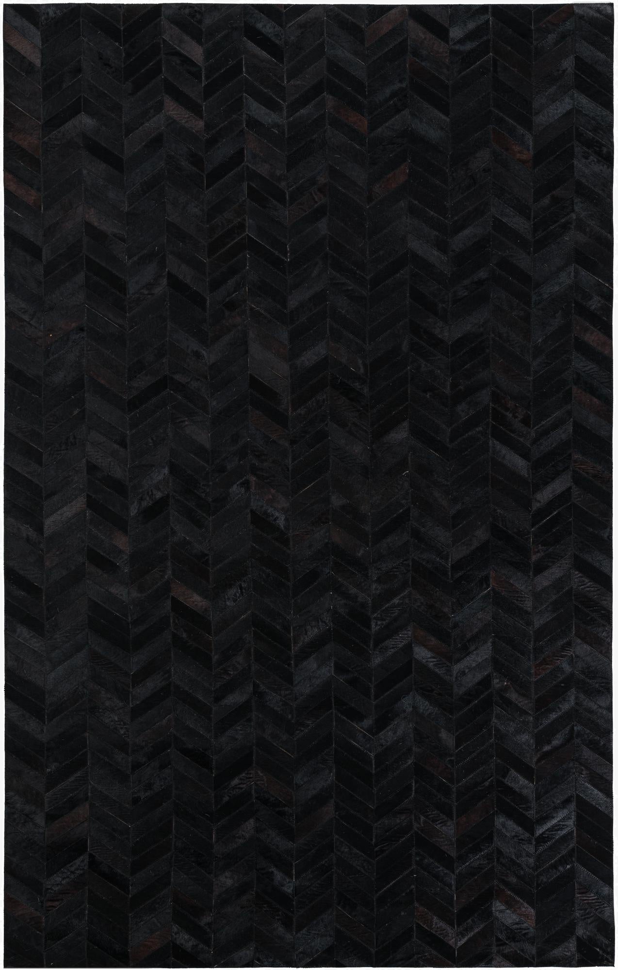 5' 1 x 8' Cowhide Leather Rug