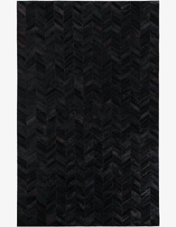 5' 1 x 8' Cowhide Leather Rug
