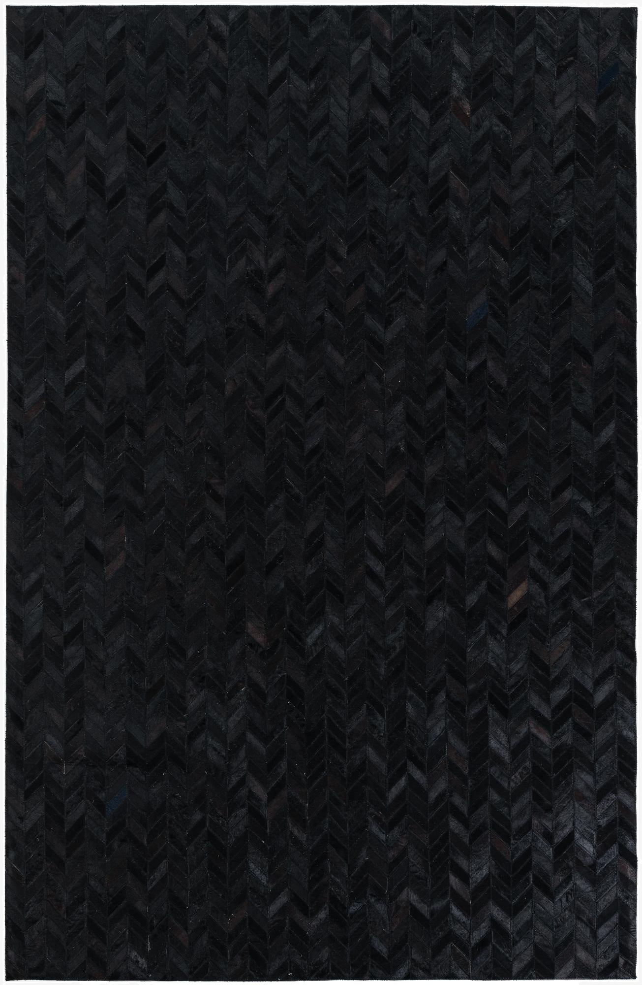 5' 2 x 8' Cowhide Leather Rug