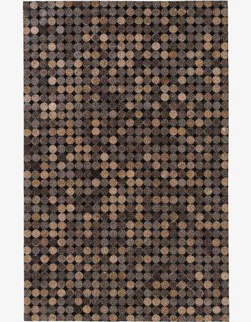 5' x 7' 10 Cowhide Leather Rug