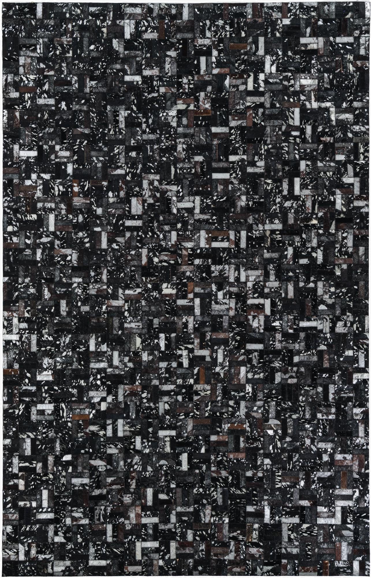 5' x 8' Cowhide Leather Rug