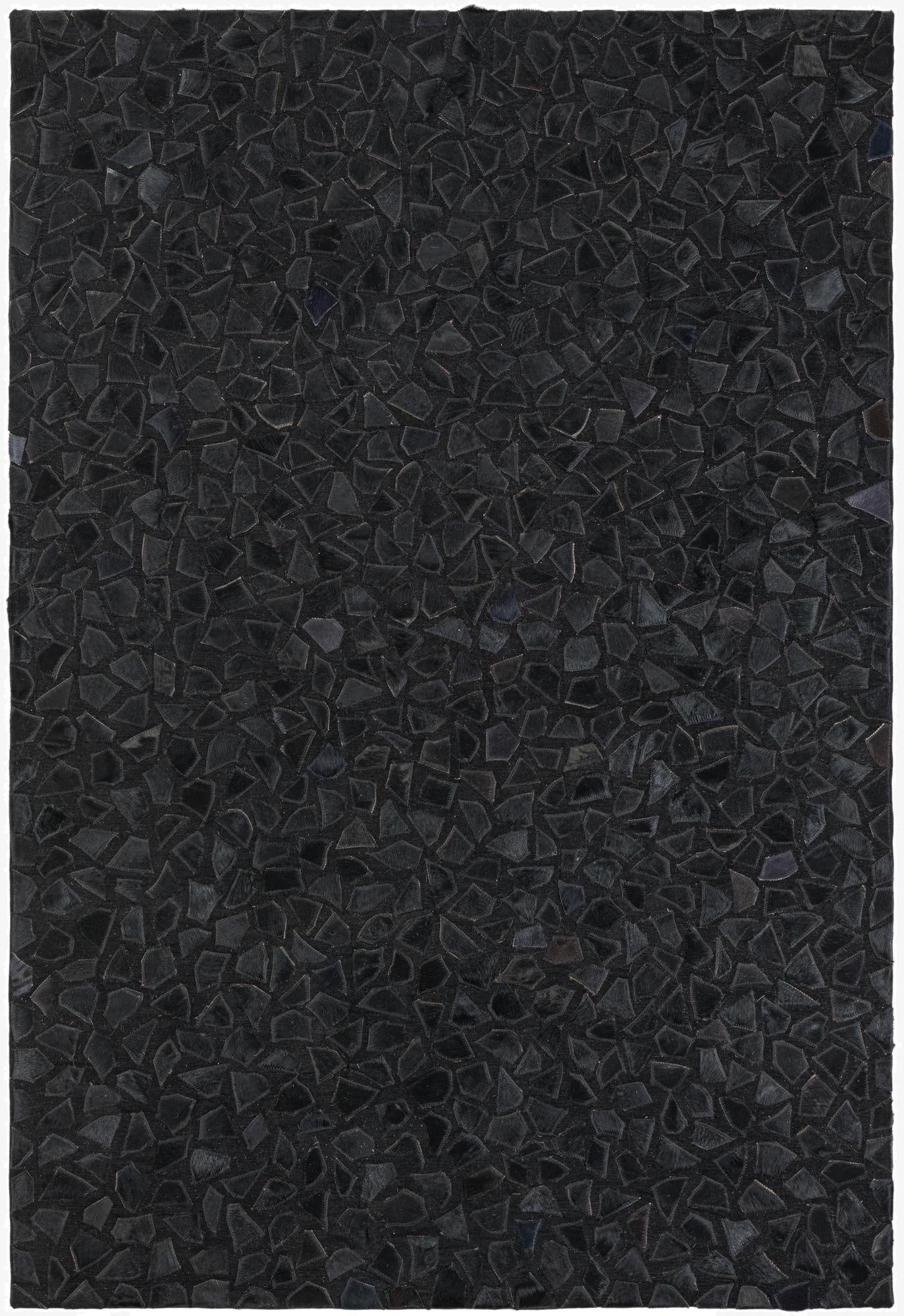 4' x 5' 9 Cowhide Leather Rug