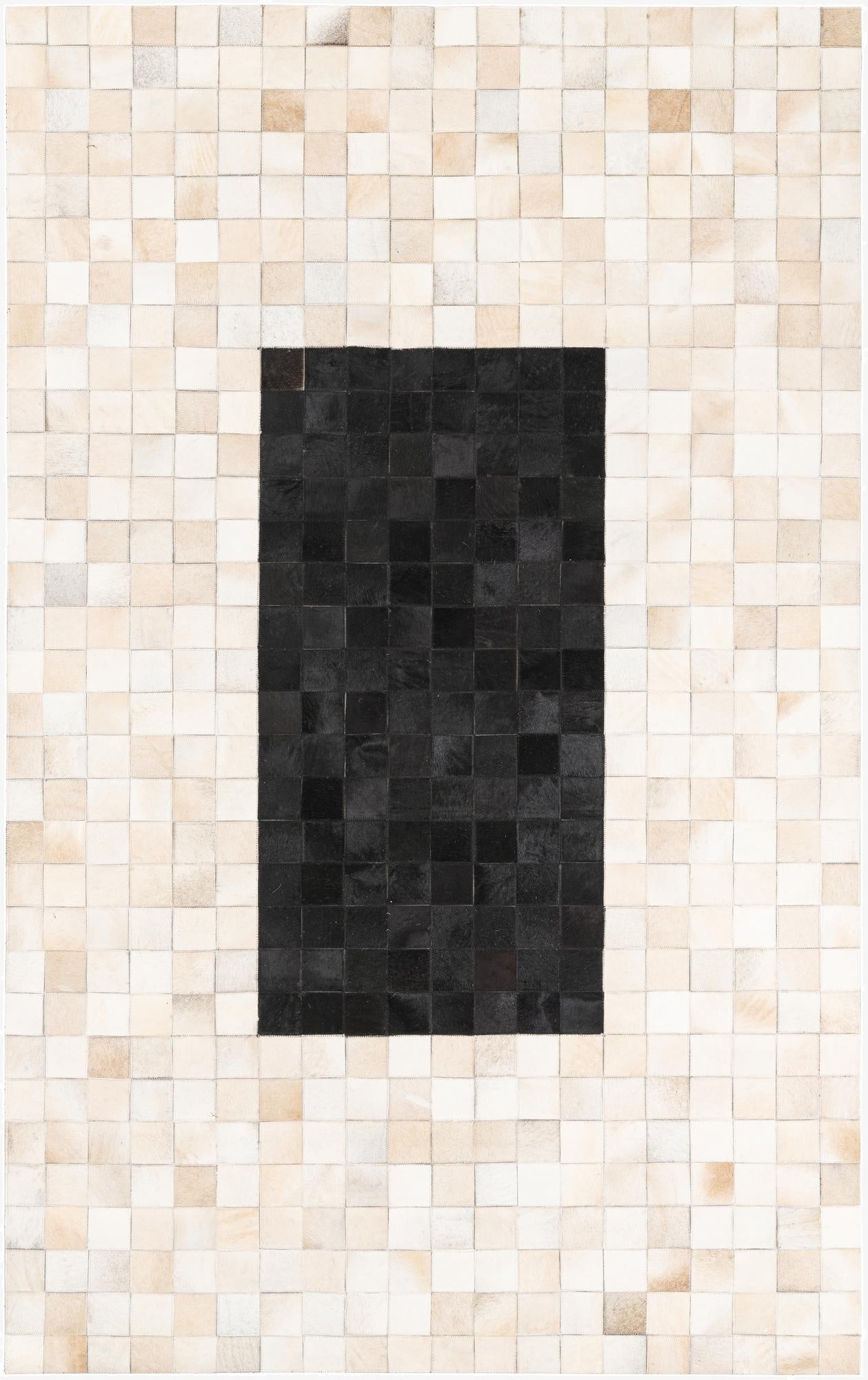 5' x 8' Cowhide Leather Rug