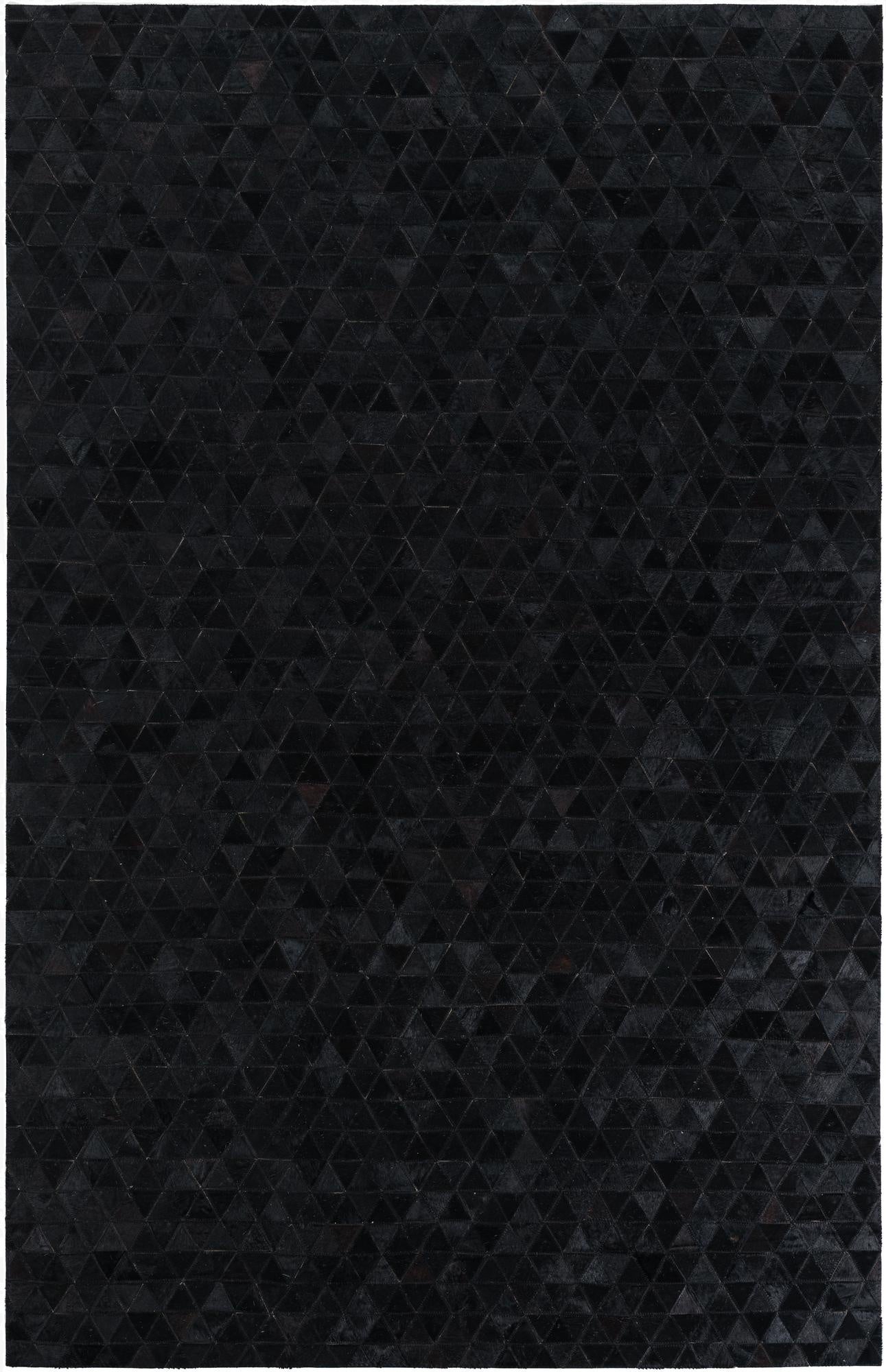 5' x 7' 8 Cowhide Leather Rug
