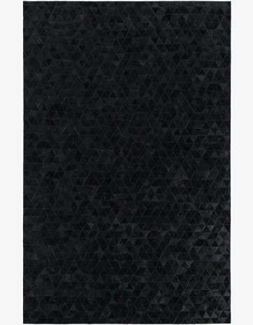 5' x 7' 8 Cowhide Leather Rug