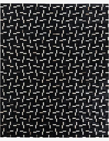 8' 2 x 10' Cowhide Leather Rug