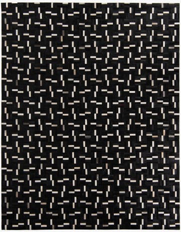 7' 10 x 10' Cowhide Leather Rug