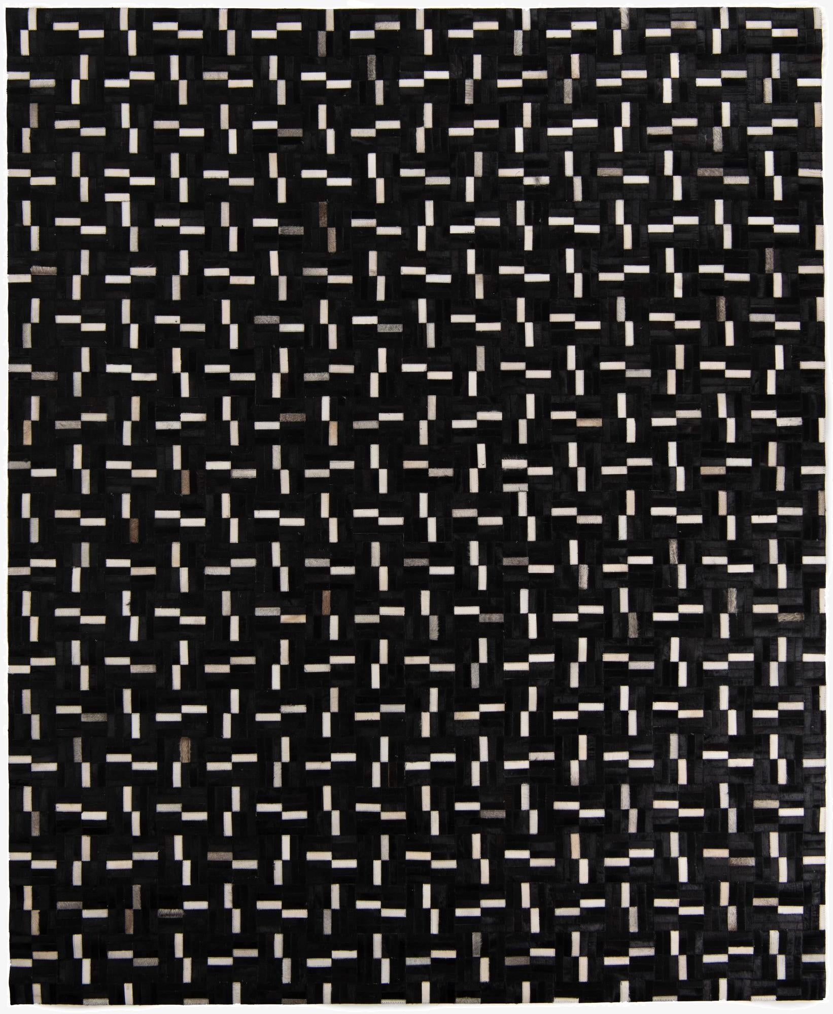 8' 2 x 10' 1 Cowhide Leather Rug