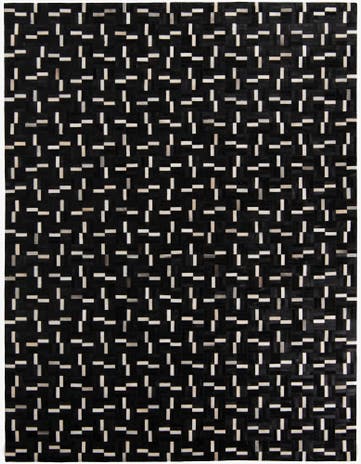 7' 10 x 10' 2 Cowhide Leather Rug