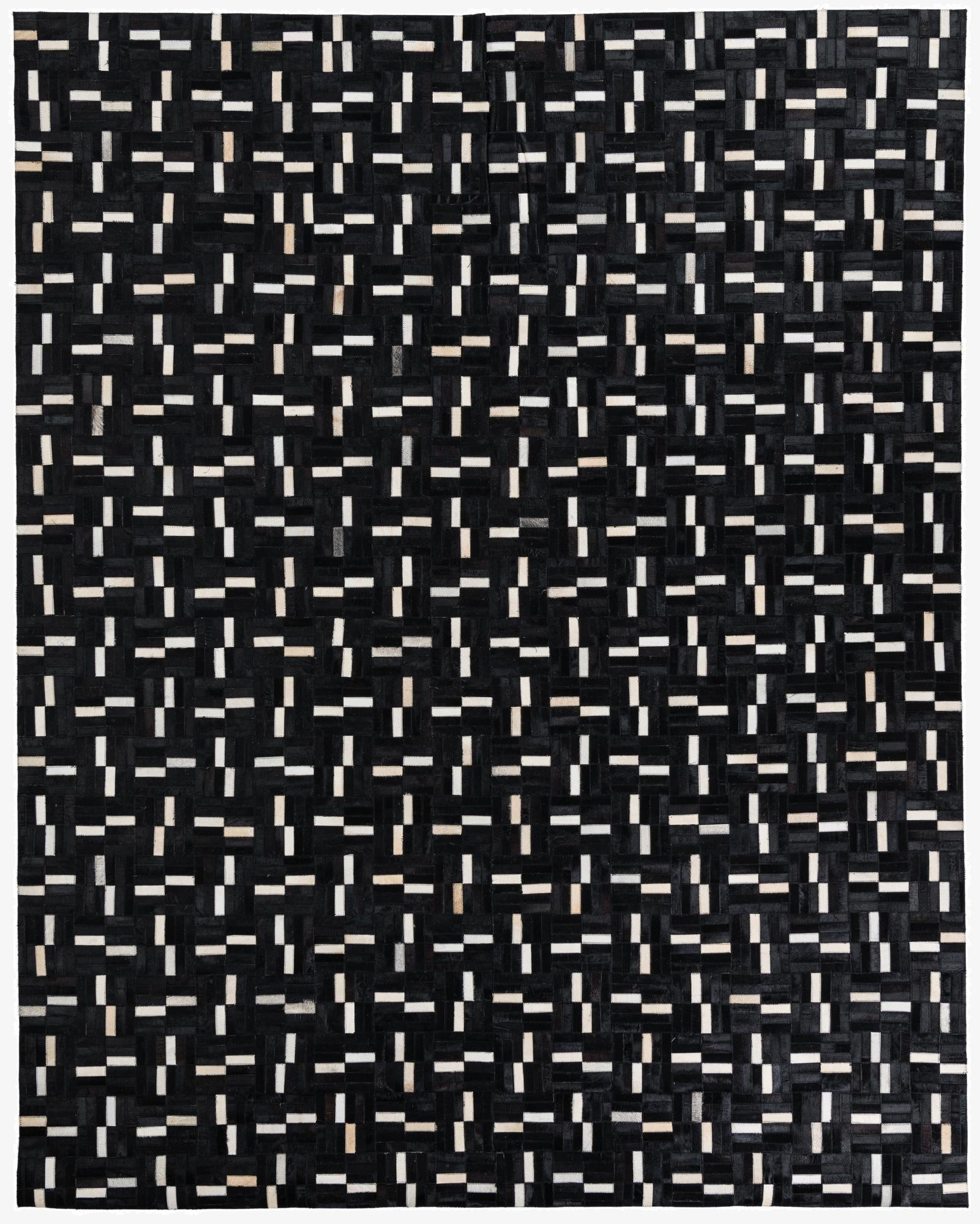 7' 9 x 9' 9 Cowhide Leather Rug