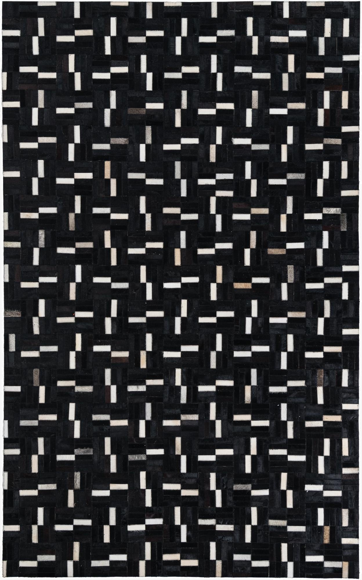 5' x 8' 1 Cowhide Leather Rug