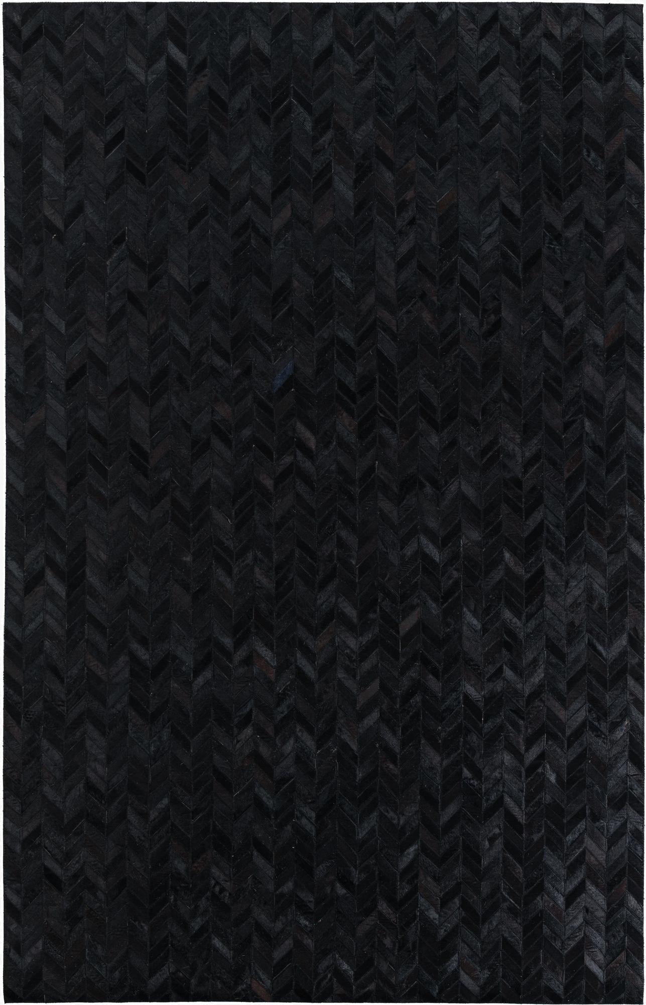 5' 2 x 8' Cowhide Leather Rug