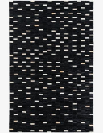 5' x 7' 10 Cowhide Leather Rug