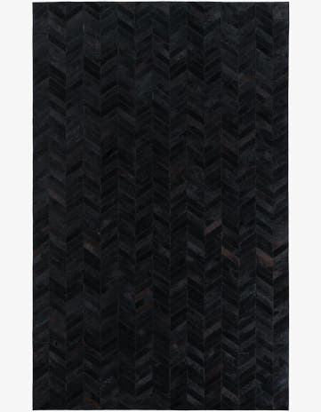 5' 1 x 8' Cowhide Leather Rug