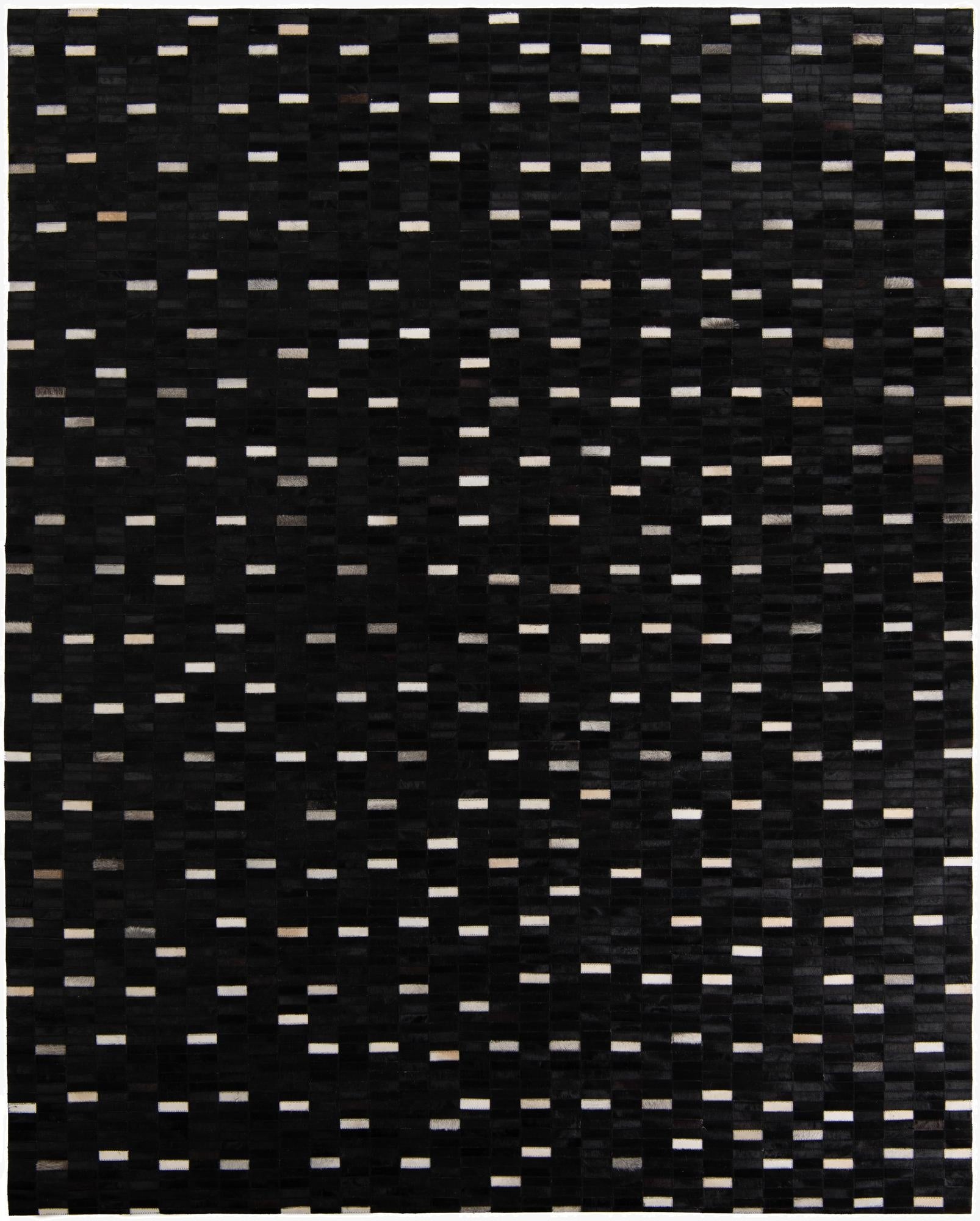 8' 1 x 10' 1 Cowhide Leather Rug