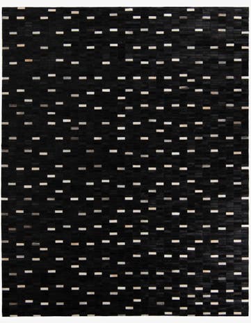 8' 1 x 10' 1 Cowhide Leather Rug