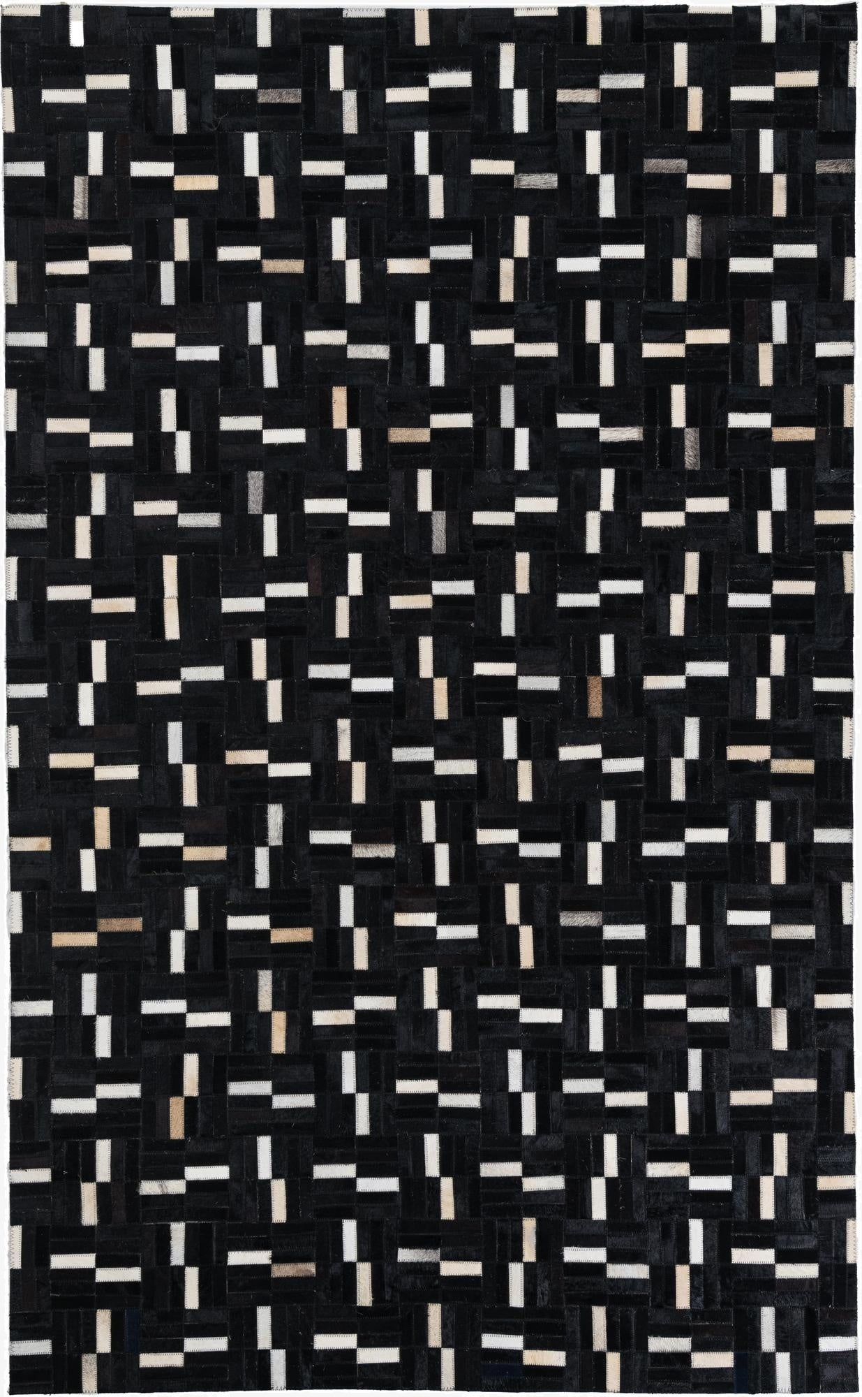 5' x 8' Cowhide Leather Rug