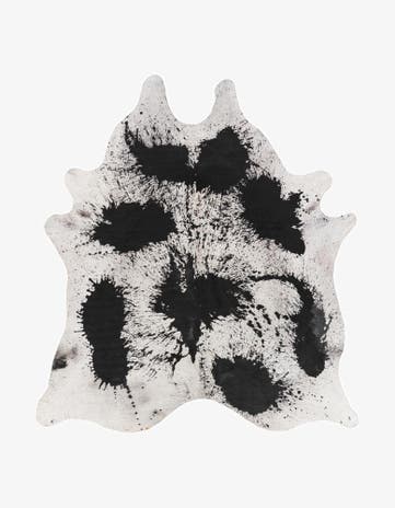 7' 4 x 8' 1 Cowhide Leather Rug