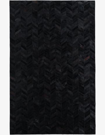 5' 1 x 8' Cowhide Leather Rug