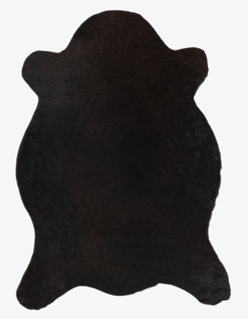 2' 2 x 2' 10 Cowhide Leather Rug