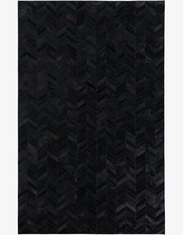 5' 1 x 8' Cowhide Leather Rug