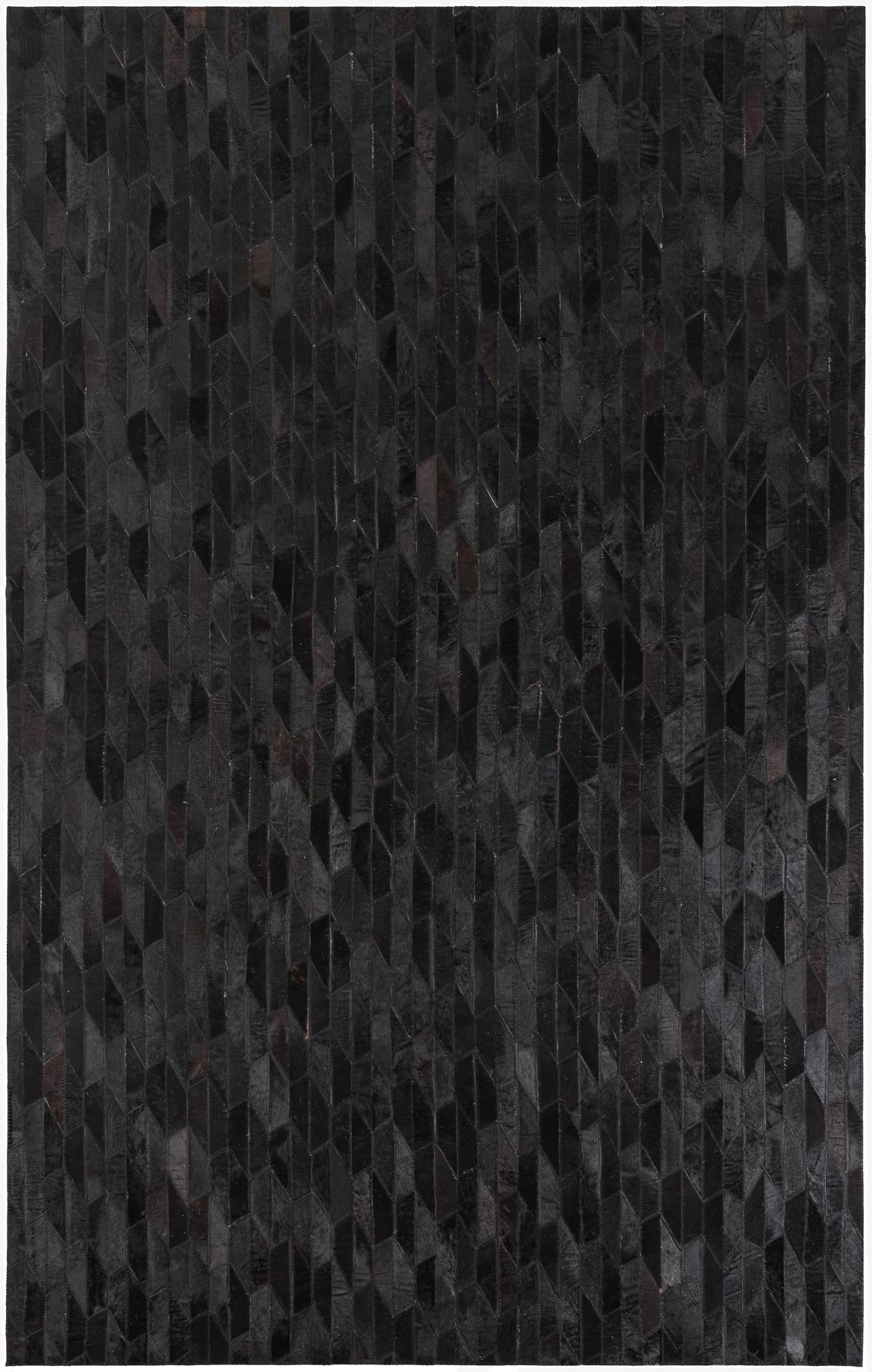 5' 1 x 8' Cowhide Leather Rug