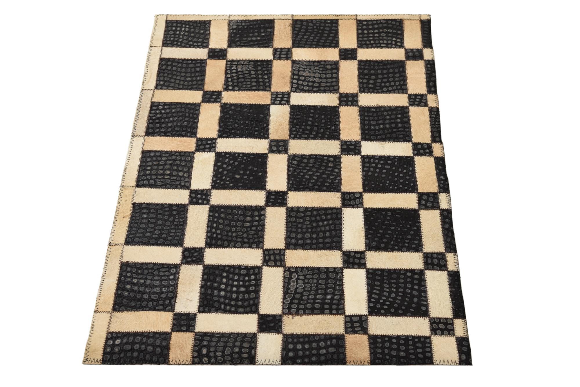 2' 1 x 3' 1 Cowhide Rug