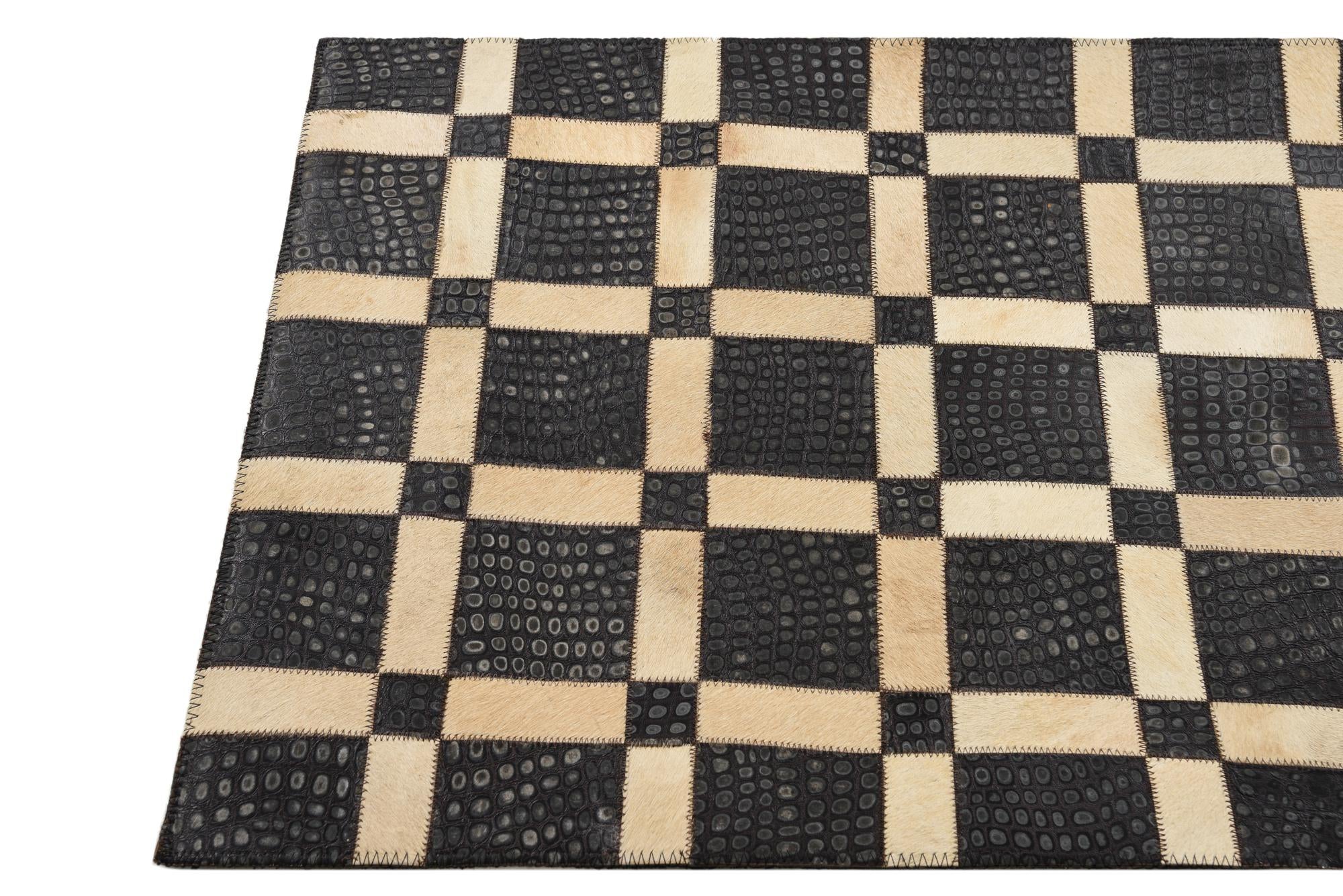 2' 1 x 3' 1 Cowhide Rug