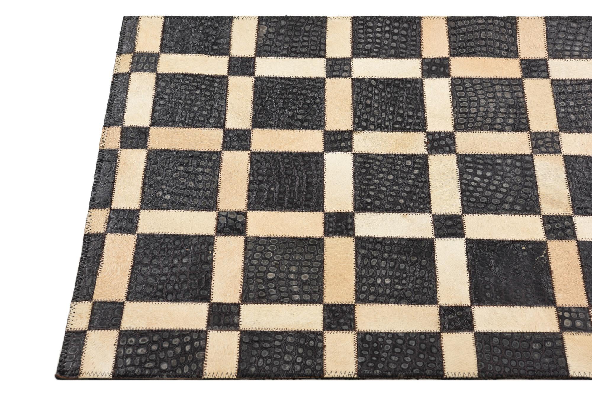 2' 1 x 3' Cowhide Rug