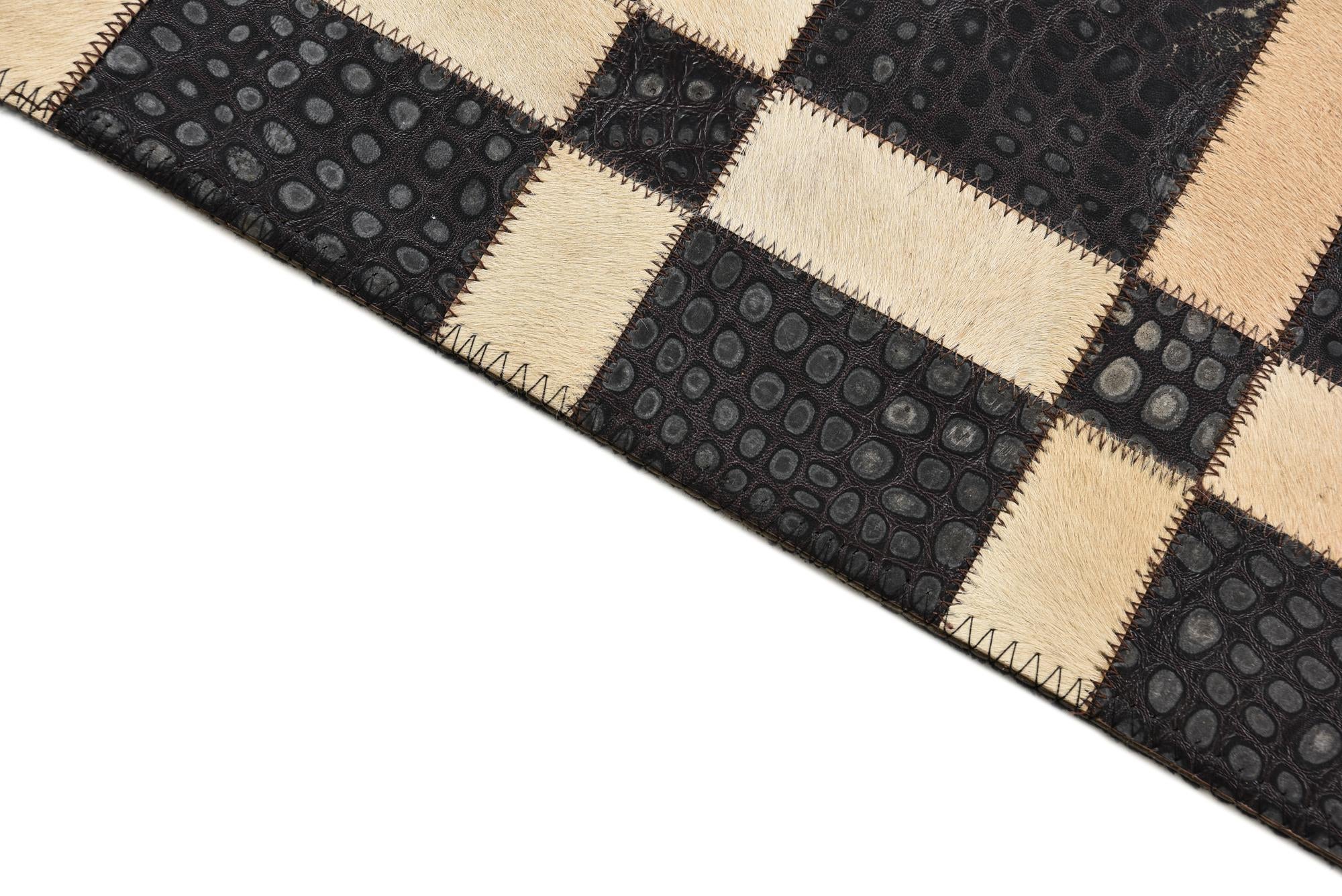 2' 1 x 3' Cowhide Rug