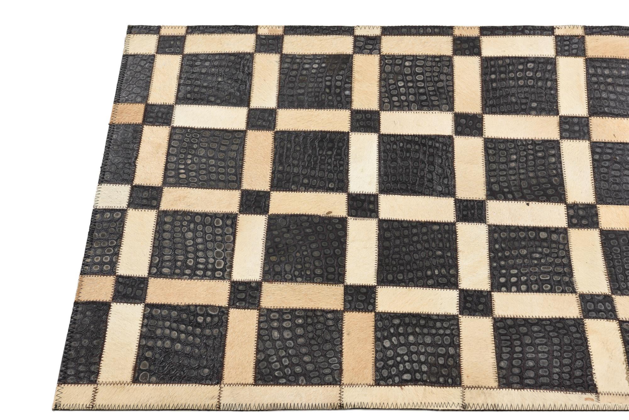 2' x 3' 1 Cowhide Rug