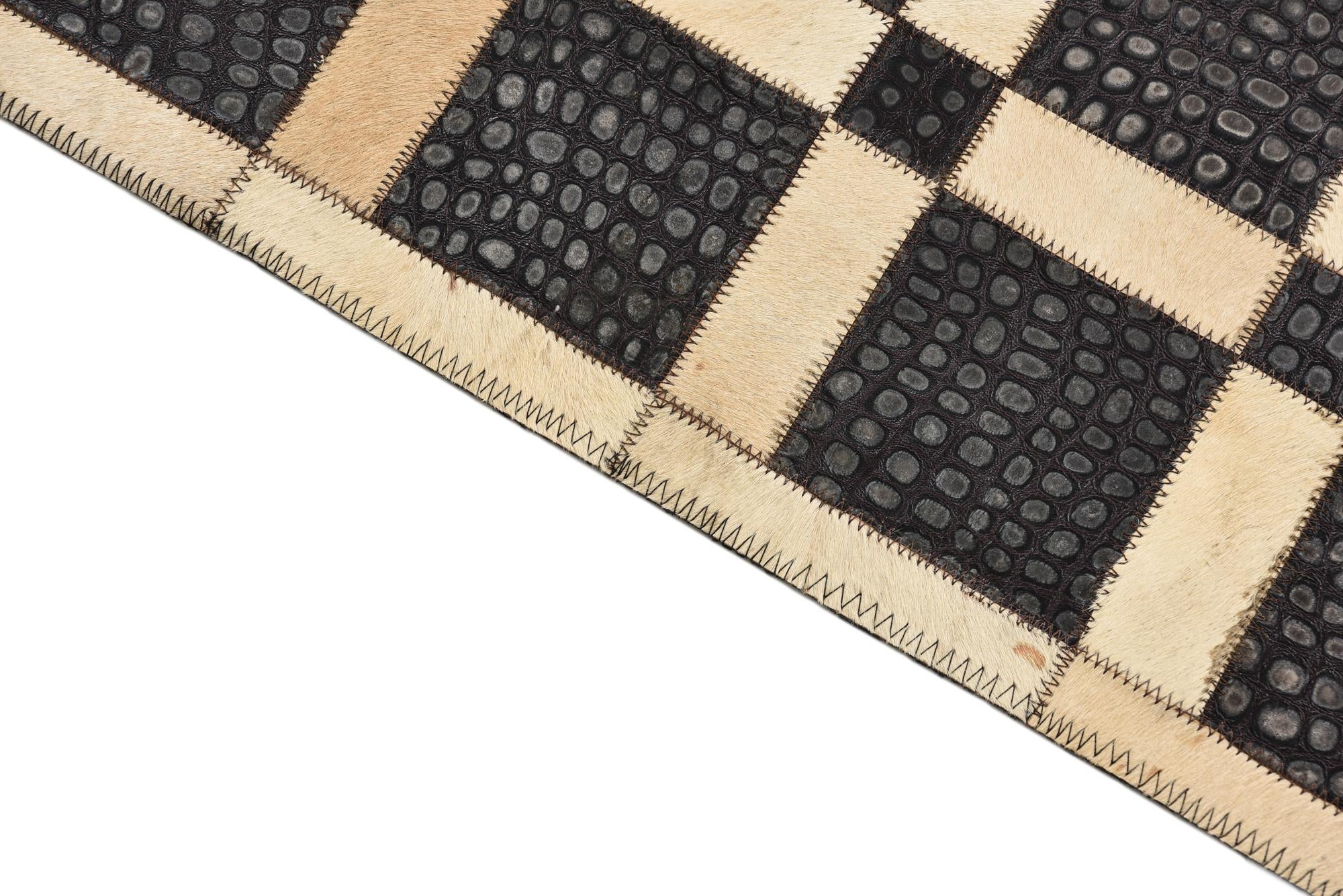 2' x 3' 1 Cowhide Rug