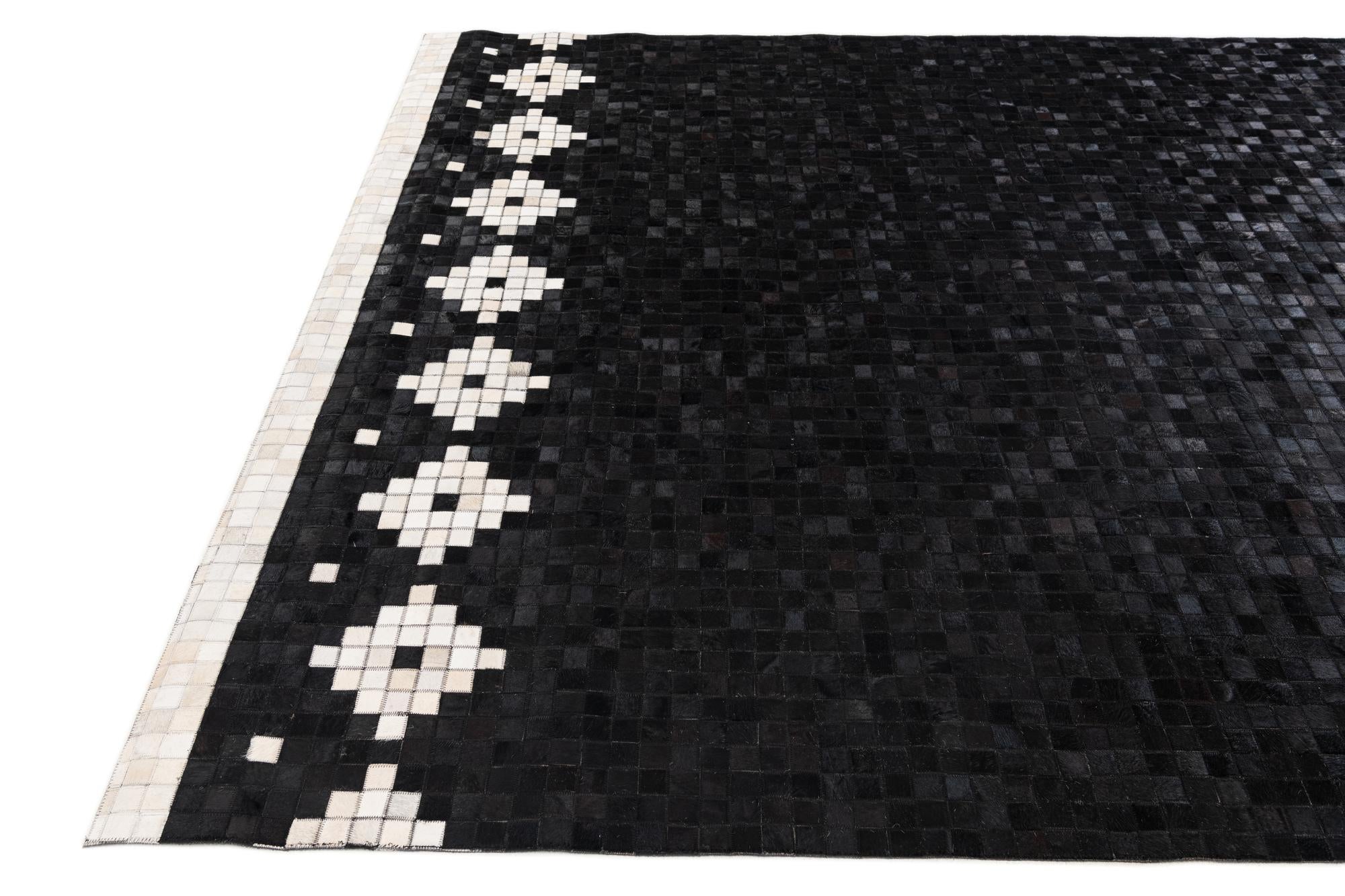 8' x 10' 1 Cowhide Stocks Rug