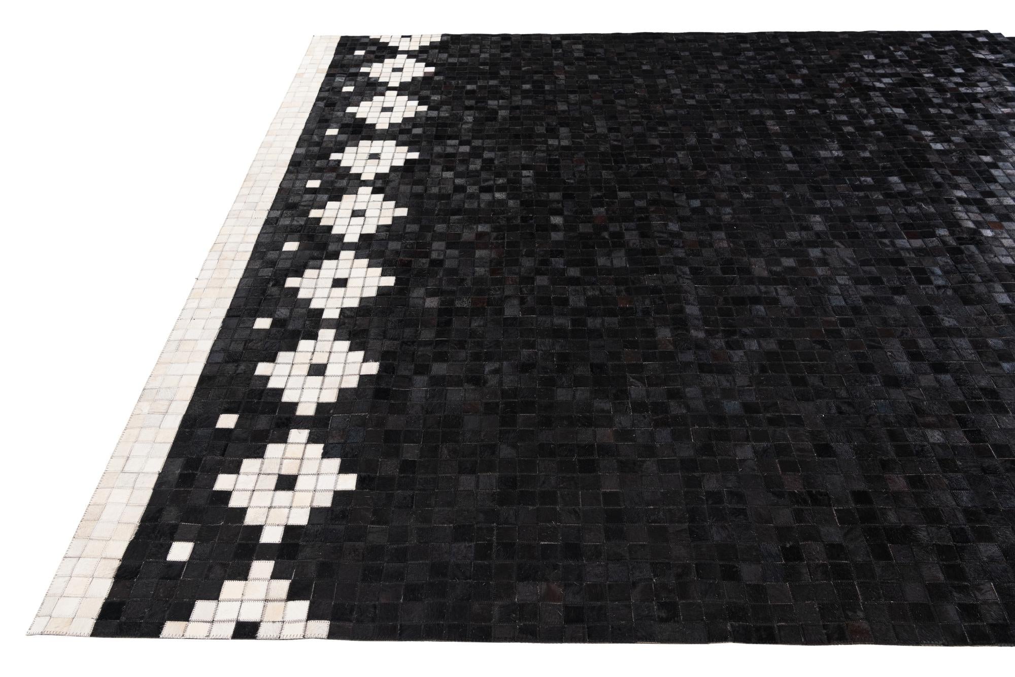 8' 2 x 10' Cowhide Stocks Rug