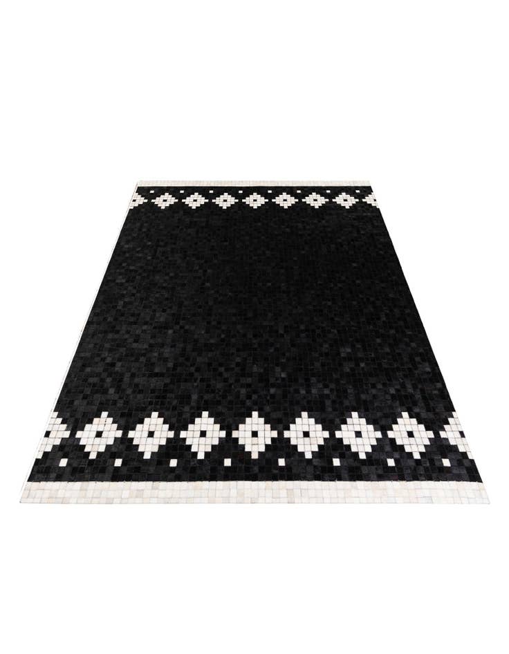 Detail image of 8' 1 x 9' 11 Cowhide Stocks Rug