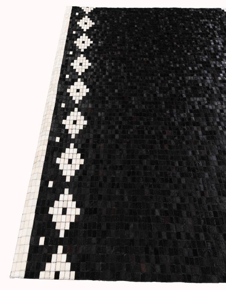 Detail image of 8' 1 x 9' 11 Cowhide Stocks Rug