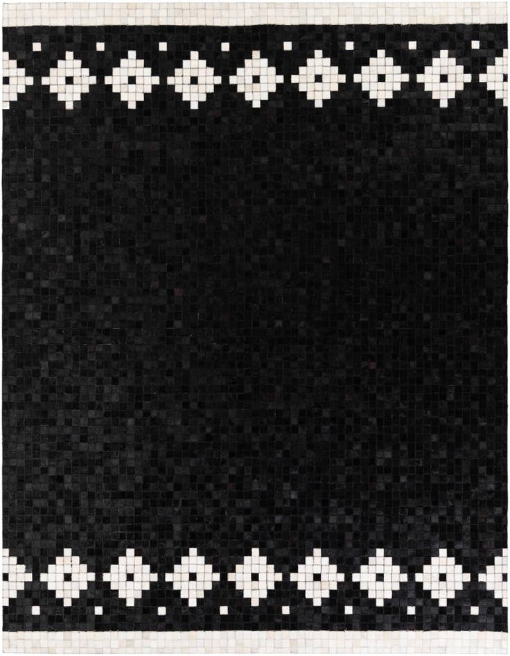 Detail image of 8' 1 x 9' 11 Cowhide Stocks Rug