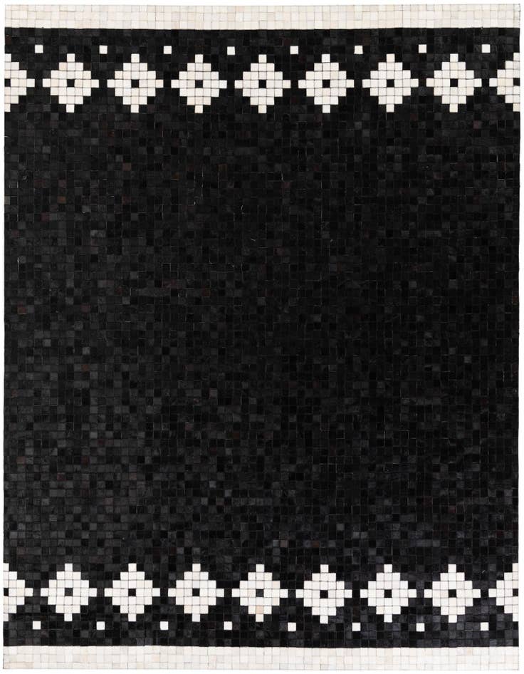 Detail image of 8' 2 x 10' Cowhide Stocks Rug
