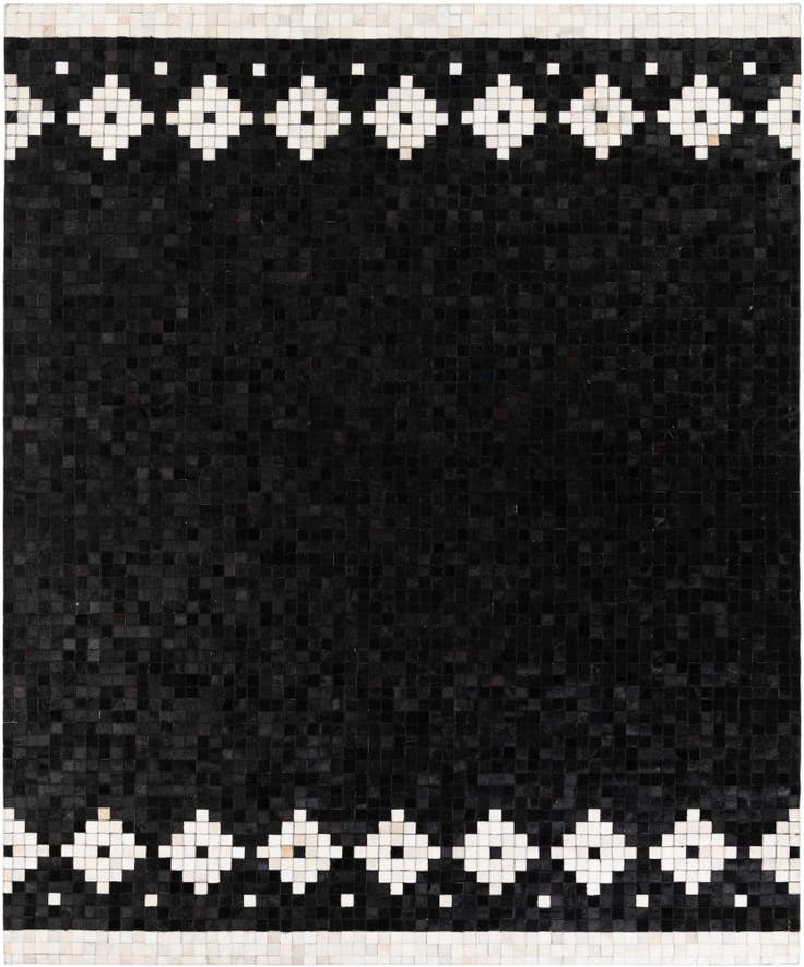 Detail image of 8' 2 x 9' 11 Cowhide Stocks Rug