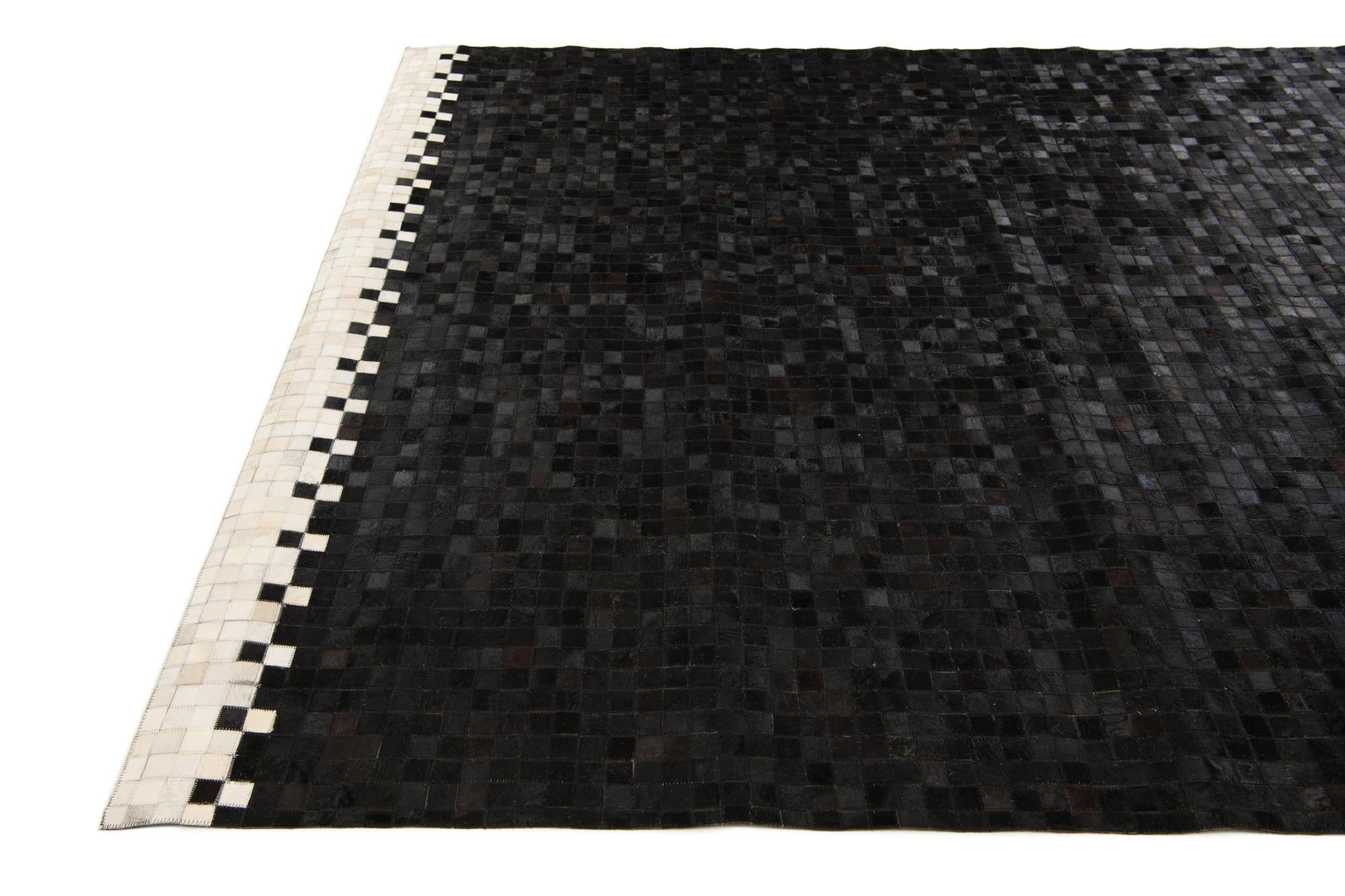 8' 1 x 9' 11 Cowhide Stocks Rug