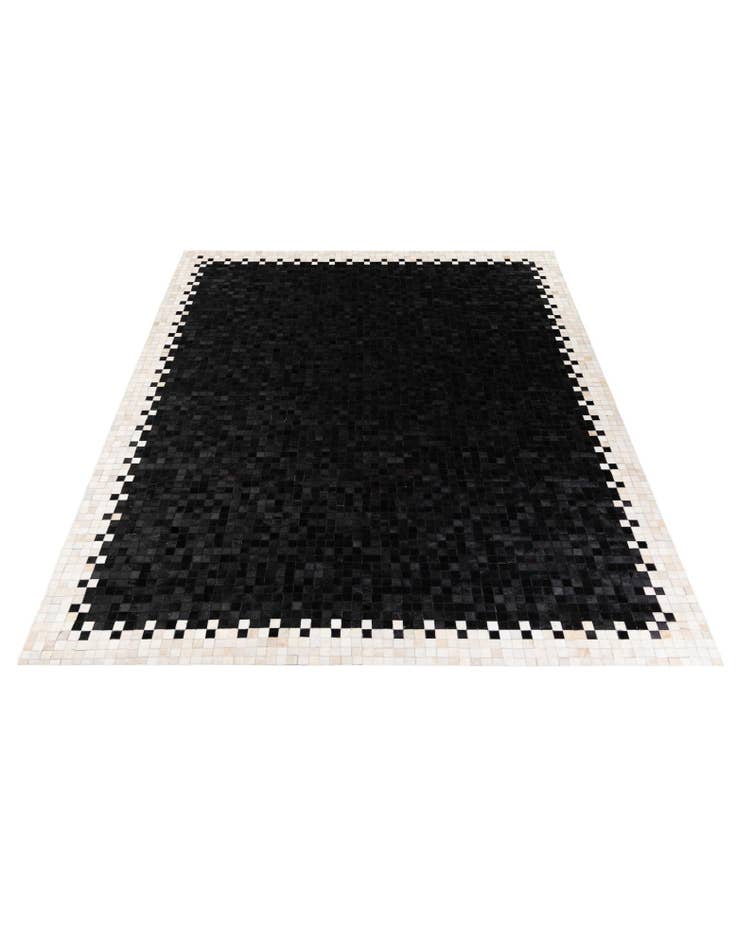 Detail image of 8' 1 x 9' 11 Cowhide Stocks Rug