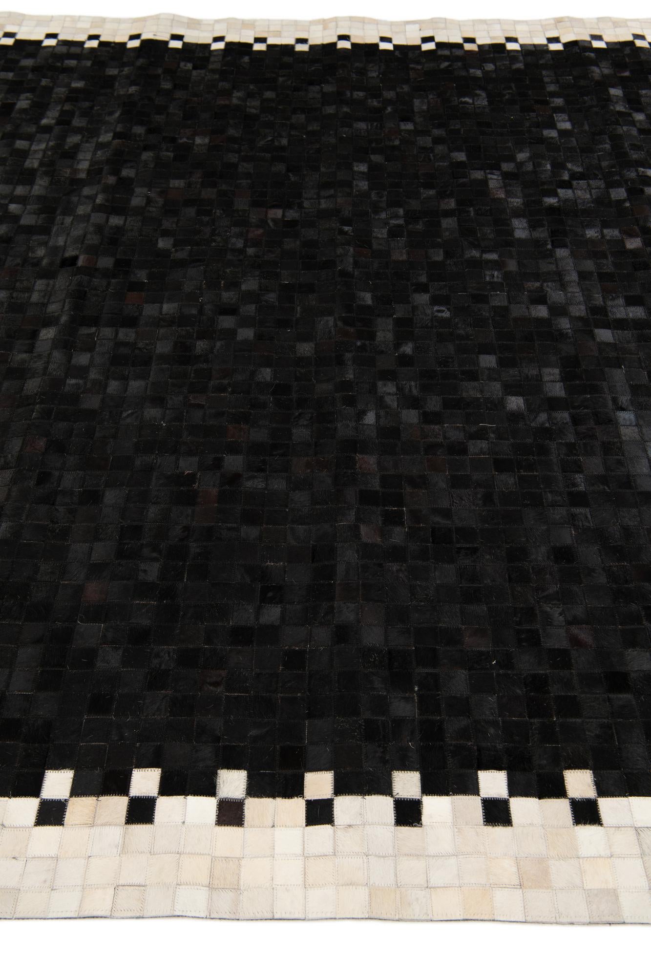 8' 1 x 9' 11 Cowhide Stocks Rug
