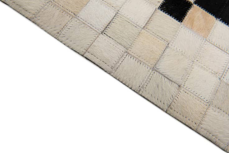 Detail image of 8' 1 x 9' 11 Cowhide Stocks Rug