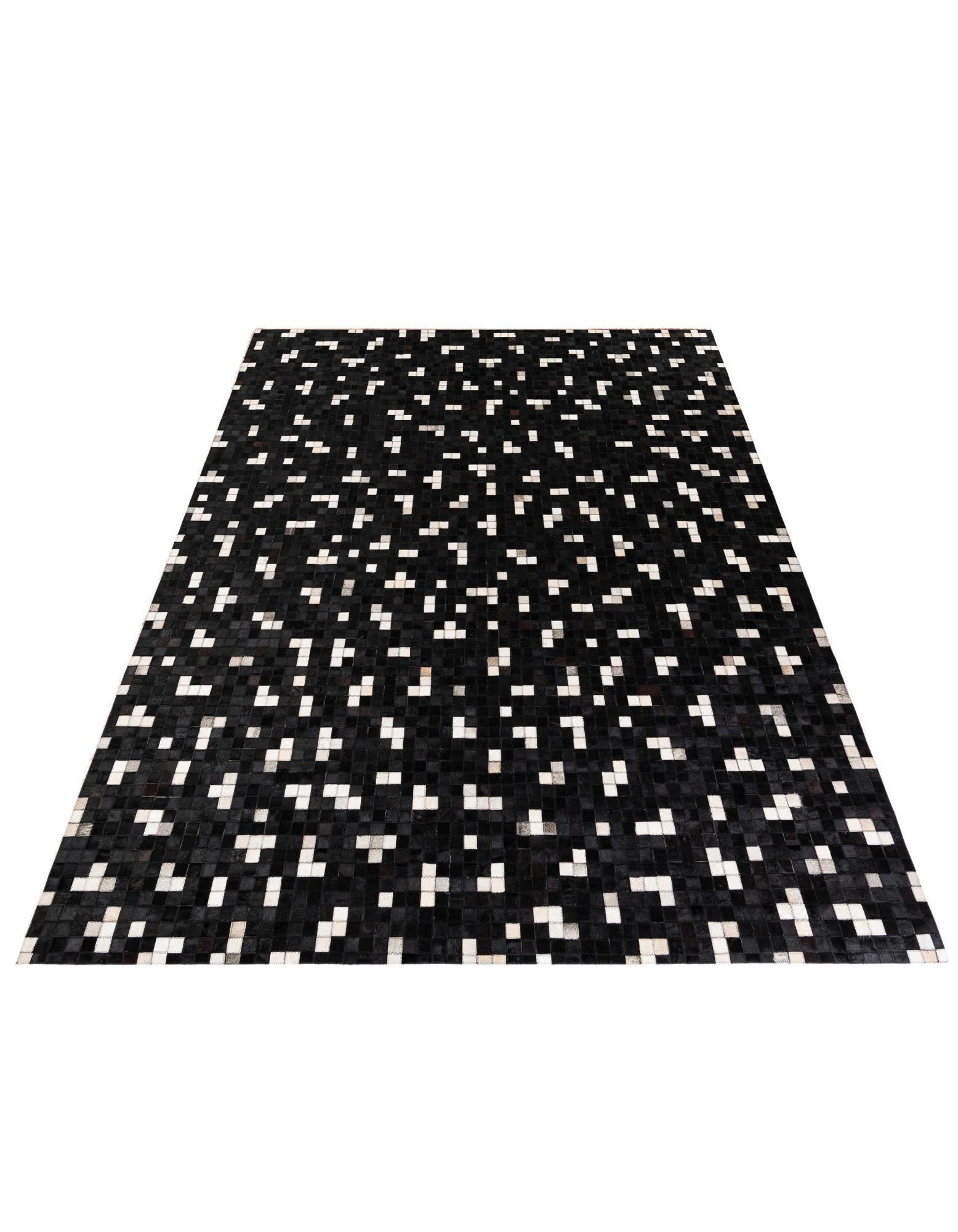 7' 11 x 9' 10 Cowhide Stocks Rug