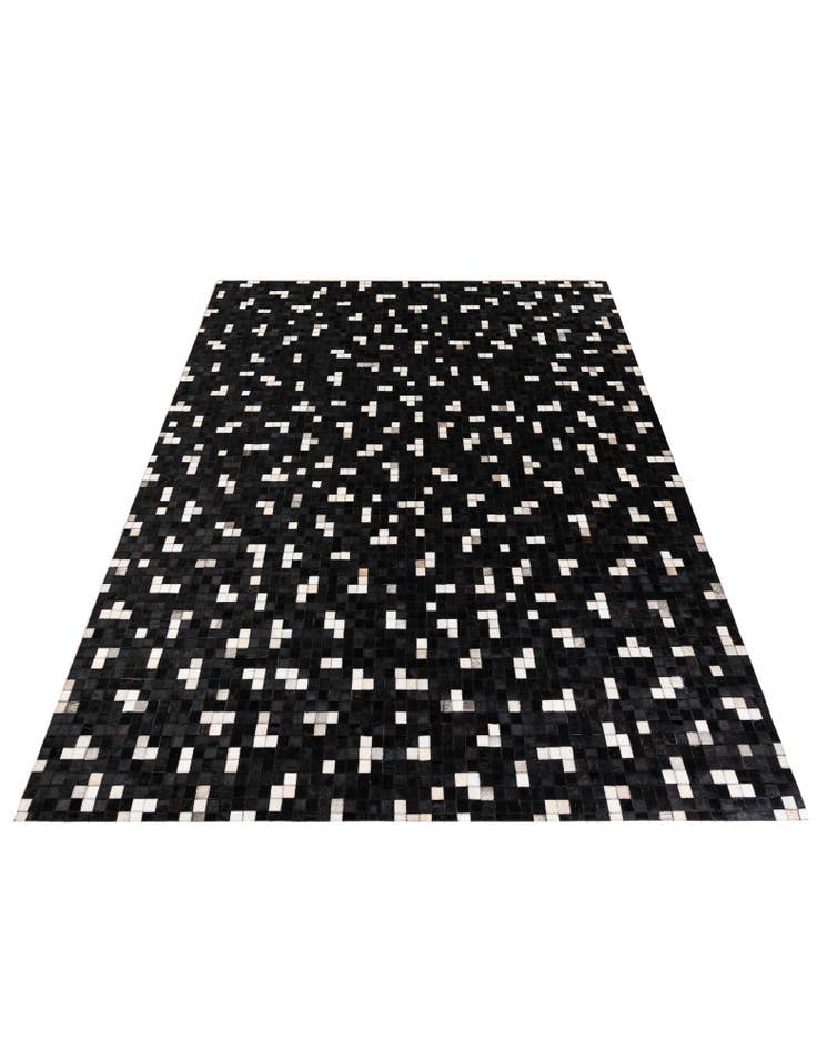 Detail image of 7' 11 x 9' 10 Cowhide Stocks Rug
