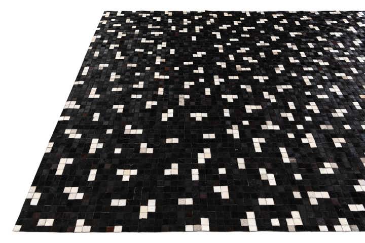 7' 11 x 9' 10 Cowhide Stocks Rug