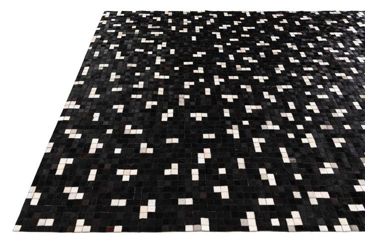 Detail image of 7' 11 x 9' 10 Cowhide Stocks Rug