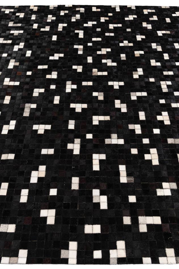 Detail image of 7' 11 x 9' 10 Cowhide Stocks Rug
